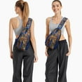 thumbnail image 4 of Palm Inspired Sling Backpack, Lightweight and Durable Crossbody Daypack with Colorful Exotic Pattern, Great for Nature Walks and City Exploration, 4 of 6