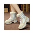 thumbnail image 2 of Womens Waterproof Snow Boots Mid Calf Lace Up Winter Warm Outdoor Snow Boots Size 4.5-10, 2 of 10