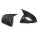 thumbnail image 2 of TKSE Cubierta De La Tapa Del Espejo Lateral, 1 Par De Cubiertas De La Tapa Del Espejo Lateral Carcasa Del Espejo Retrovisor Lateral Brillante De Fibra De Carbono Estándar De La UE Para Mustang S550 20, 2 of 14