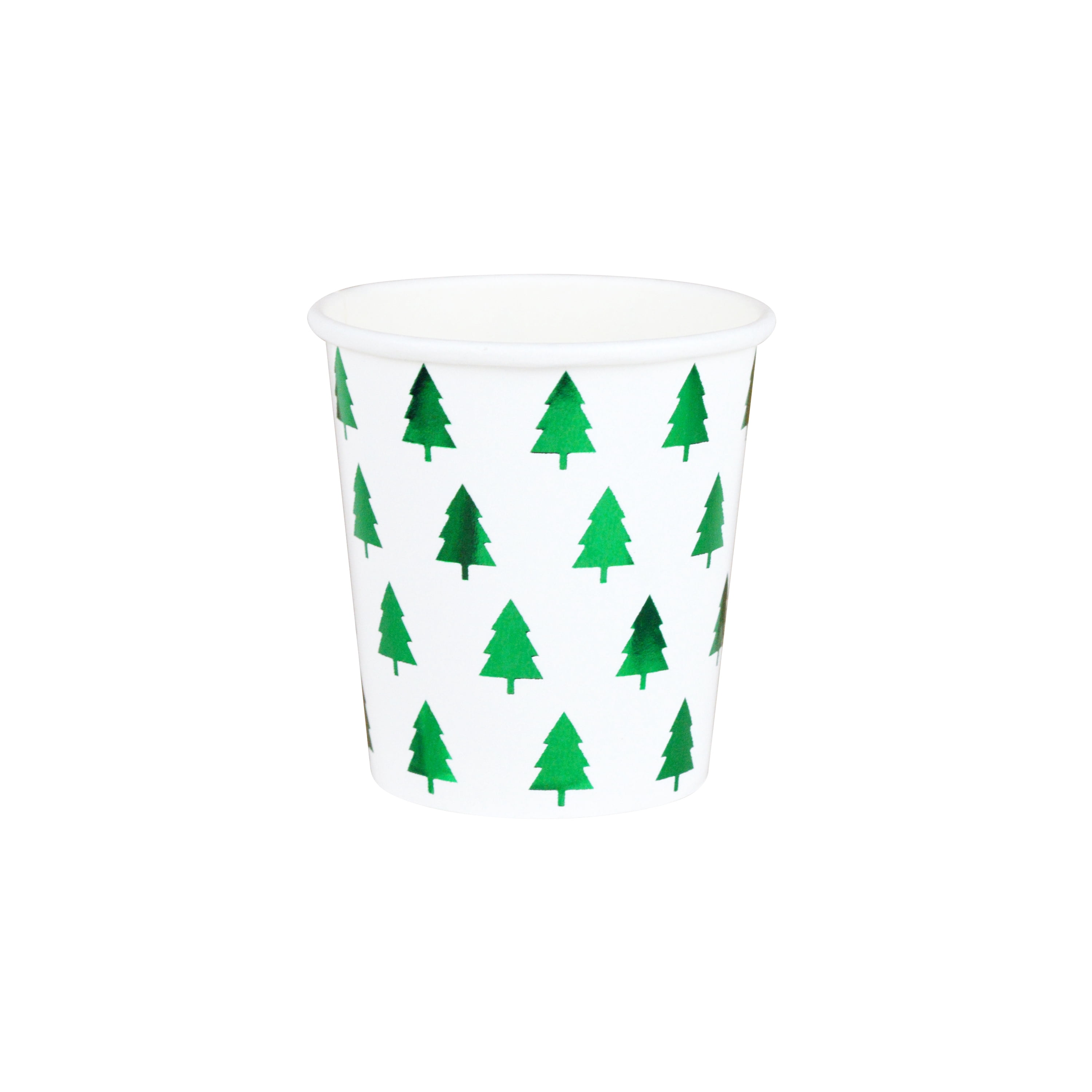 2.375 Dia (Top) x 2.4375 in H, 4 Ounce Capacity, 16 Count Multicolor Disposable Paper Mini Cup, Christmas, Paper Partyware, Holiday Time
