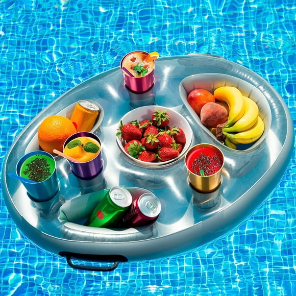 Drink Floaties, Floating Drink Holder for Pool 27.6"x19.7", Swimming Pool Accessories Pool Drink Floats High quality