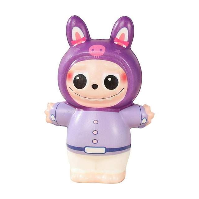POP MART LABUBU The Monsters Exciting Macaron Labubu Squishy Toy Type Design Gift Etciting Macaron Labubu Squishy Toy Figure Toy Box Clearance, Perfect Gift for Christmas Birthdays & Holidays