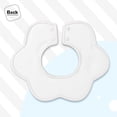 thumbnail image 4 of Bingfone Darkmagenta Soft Bibs For Baby Boy Girl 360 Rotate Petal Absorbent Bibs Washable For Drooling Teething, 4 of 9