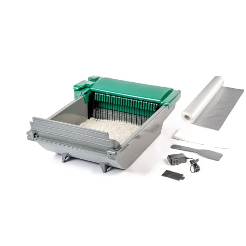 Pet Zone Smart Scoop Automatic Litter Box Value Pack, Self Cleaning