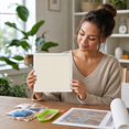 thumbnail image 4 of 25x25cm White Square Picture Frame, Display Frame for Special Shaped Diamond Painting, DIY Pearl Bead Art Canvas Wall Decor Frame for Home Bedroom Living Room, 4 of 6