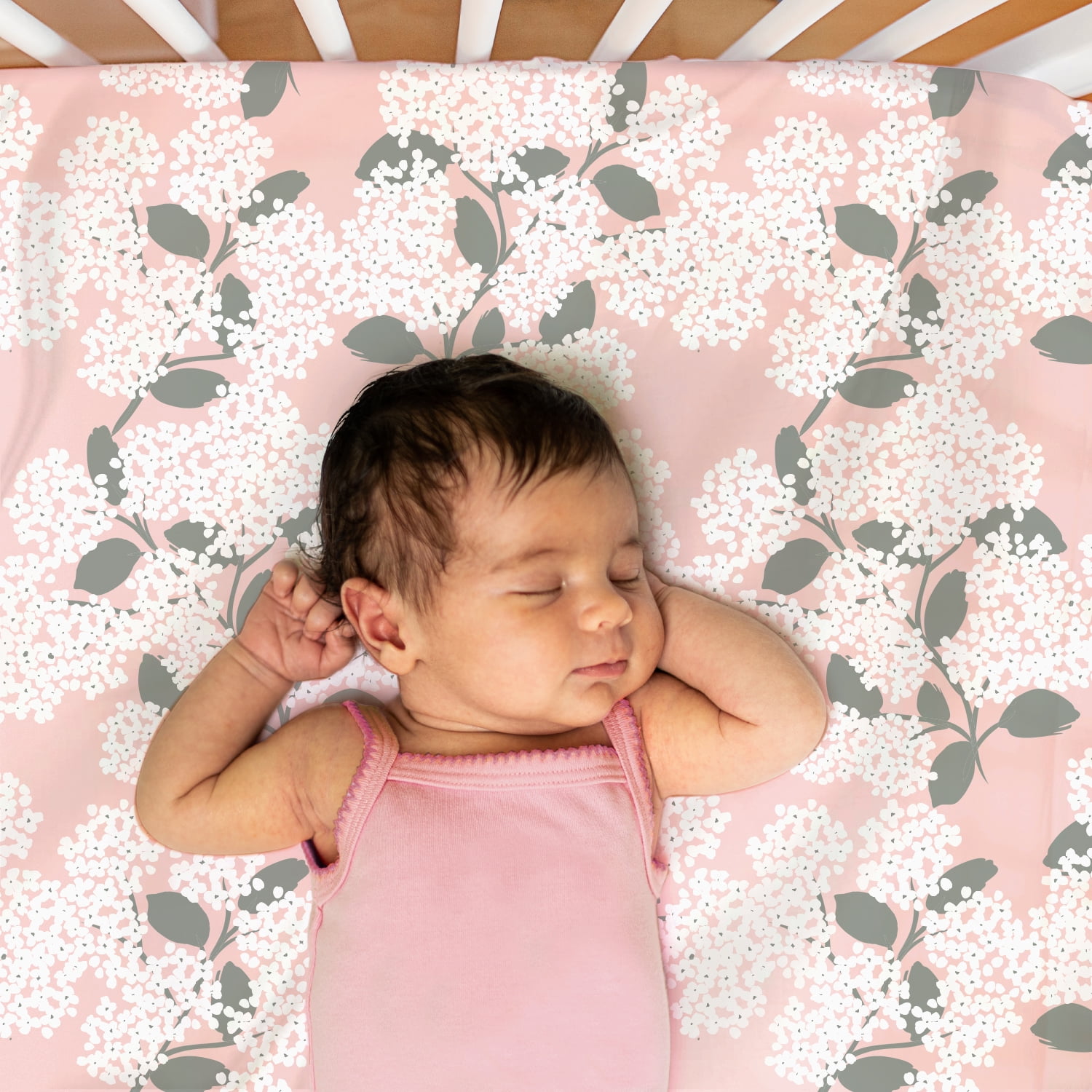 The Peanutshell Cottage Floral Organic Cotton Jersey 4 Pack Fitted Crib Sheets