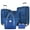 Navy Blue, variant on LuckyNote Softside Luggage 3 Piece Set, Expandable Spinner Suitcase Set with TSA Lock, 22/26/30 Inch Lightweight Travel Luggage and Duffel Bag