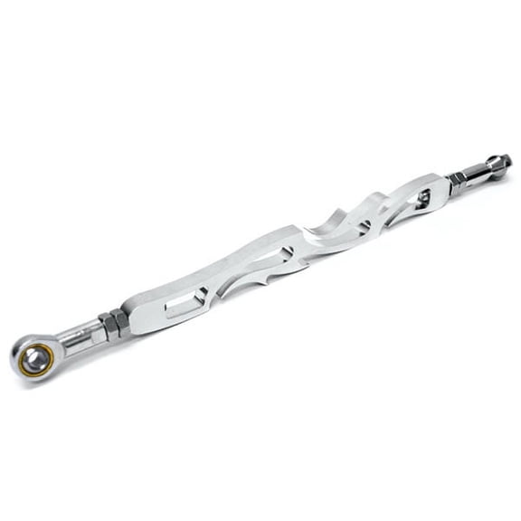 Krator Chrome Flame Shift Linkage Motorcycle Shifter Link Compatible with 1980-2000 Harley Davidon FLHR FLT FLHT Dressers
