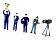thumbnail image 4 of Figuras de personas a escala 1/64, figuras en miniatura, diseño de mesa de arena, decoración de resina, accesorios de película, decoración de paisaje, Azul oscuro, 4 of 8