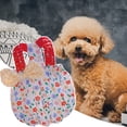 thumbnail image 2 of Floral Printing Pet Dress Sling Bow Tie Headwear, Pet Vest, Puppy Sleeveless Clothes for Home Wear, 2 of 8