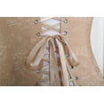 thumbnail image 4 of VASLANDA Women's Lace up Boned Plus Size Overbust Corset Bustier Top with G-String, 4 of 5