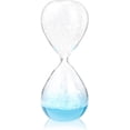thumbnail image 1 of FERCAISH Bubble Liquid Glass Hourglass Timer, Creative Time Management Hourglass Table Decoration Glass Construction(Blue), 1 of 7