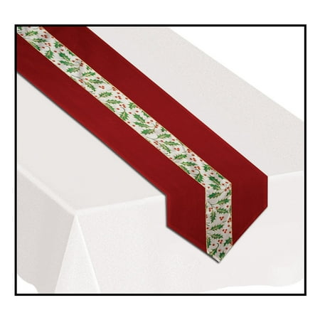 UPC 034689201878 product image for Christmas Holly Fabric Table Runner (Pack of 6) | upcitemdb.com