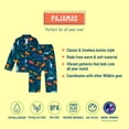 thumbnail image 2 of Wildkin Kids Flannel Button Down Pajamas for Boys and Girls (Jurassic Dinosaurs, Size 3T), 2 of 5