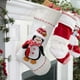 thumbnail image 4 of Christmas Decorative Socks Elderly Snowman White Gift Socks Home Fireplace Hanging Decoration, 4 of 5