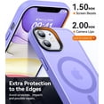 thumbnail image 5 of Entronix Magnetic Hybrid Phone Case Designed For iPhone XR Shockproof Heavy Duty Dual-Layered Cover, Purple, 5 of 6