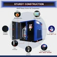 thumbnail image 6 of 50HP Rotary Screw Air Compressor, 220 CFM 125 PSI, 460V 60HZ 3-Phase Industrial-Grade Air Compressor with Direct Drive, PLC Touch Controller, Low Noise, Efficient Cooling System, 6 of 11