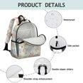 thumbnail image 4 of Pioneer Flower Floral Print Pattern Backpack for School, Cute School Bag with Adjustable Shoulder Straps and Padded Back, 15.25"x11.5"x5.25", 4 of 5