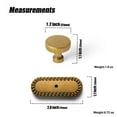 thumbnail image 2 of Goo-Ki Antique Brass Cabinet Drawer Knobs with Backplate, Single Hole Zinc Alloy Vintage Retro Brass Knobs Kitchen Hardware for Dresser,Cupboard,Wardrobe, 6 Pack, 2 of 4