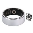thumbnail image 2 of Smart Ring Health Tracker  Connection IP68 Water Proof Sleep Fitness Ring with  Control Step Counting for Women Men Silver, 2 of 7