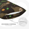 thumbnail image 5 of Balery Sloth Doing Yoga Bedding Queen Pillow Cases - Envelope Closure - Soft Brushed Microfiber Fabric - Shrinkage and Fade Resistant Pillow Cases-16"x24", 5 of 9