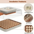 thumbnail image 6 of Mintazer 56 Egg Incubator with Automatic Egg Turning and Humidity Control, Built-in Egg Candler, 360° Clear View with Temperature Display, 6 of 9