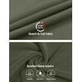 thumbnail image 4 of Little Donkey Andy Men's Winter Ultra Stretch Warm Fleece Running Jacket Thumb Holes Thermal Hooded Coat Hiking Sage M, 4 of 7