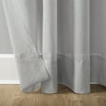 thumbnail image 4 of No. 918 Jillian Crushed Voile Sheer Rod Pocket Curtain Panel, 51" x 63", Silver, 4 of 6