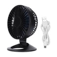 thumbnail image 4 of Mini ventilador, 3 velocidades viento ventilador de escritorio pequeño para viajes al aire libre acamping para el auto officina en Casa Interior, 4 of 7