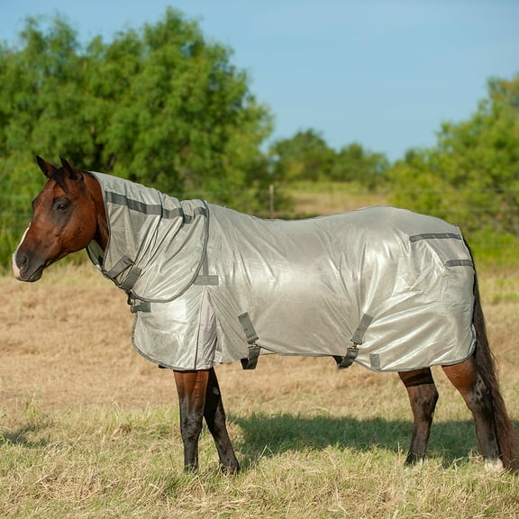 Cashel Company Econo Fly Sheet w/Neck Guard Grey 80/82