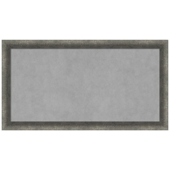 Amanti Art Burnished Concrete Narrow Framed Magnetic Board 26 x 14 in.