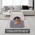 thumbnail image 4 of Ownpets Grey Cat Bed for Indoor Cats 3-in-1 Foldable Cat Cave Bed Cat Houses for Small Pets & Small Dogs, 4 of 4