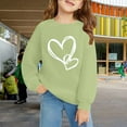thumbnail image 3 of Ruyang Girls Preppy Heart Sweatshirts Oversized Pullover Sweatshirt Kids Fall Winter Long Sleeve Cute Trendy Hoodies, 3 of 9
