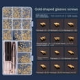 thumbnail image 2 of Sunglasses Repair Tool Kit Screws Sets Screwdriver Glasses Repair Eyeglasses Repairing Set Repair Kit Tool Screw Nut 1, 2 of 6