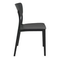 thumbnail image 2 of 33" Black Solid Stackable Patio Dining Chair, 2 of 8