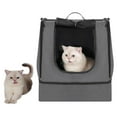 thumbnail image 6 of Portable Cat Travel Litter Box with Zipped Waterproof Bag,No Collapse with Hard Base Insert at Bottom, No Leakage, No Smell, Easy to Carry, Easy to Use in Hotels, Car Gray, 6 of 7