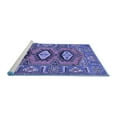 thumbnail image 2 of Ahgly Company Machine Washable Indoor Rectangle Persian Blue Traditional Area Rugs, 5' x 7', 2 of 4