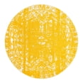 thumbnail image 3 of Unique Loom Lennon Collection Area Rug - Zal (10' Round Yellow/Ivory), 3 of 7