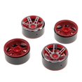 thumbnail image 1 of Llantas de Rueda de Coche RC Zulema 1.9 Pulgadas Paquete de 4 Rojo, 1 of 8