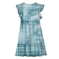 thumbnail image 4 of LOVZFMLL Dresses Kids Summer Double Layer Ruffle Sleeve Dress 5-14 Years, 4 of 8