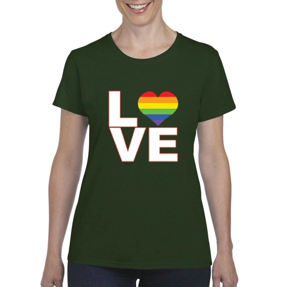 IWPF - Women's T-Shirt Short Sleeve - Love Rainbow