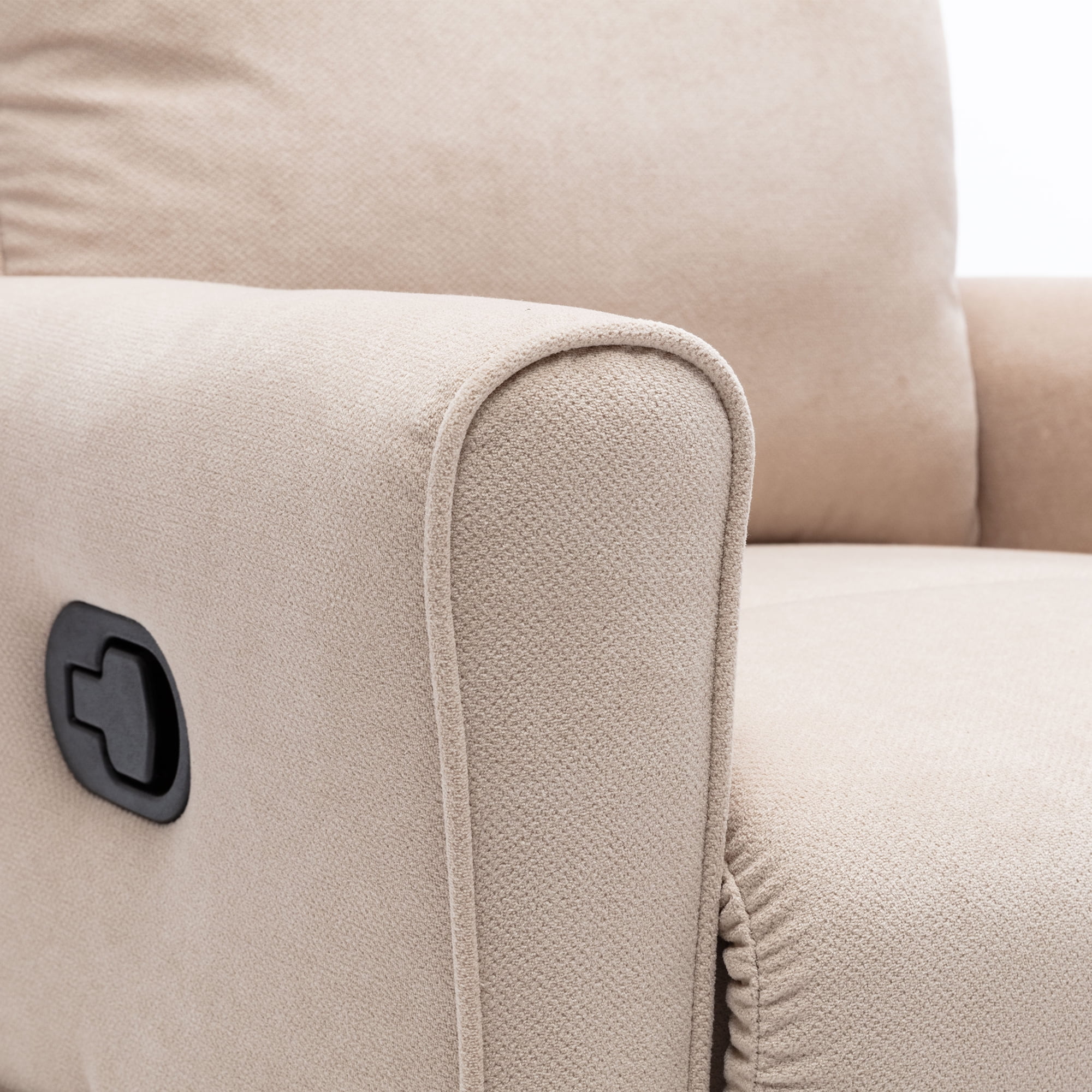 Kepooman Manual Recliner Chair with Heat and Rolling Kneading Massage for Living Room, Beige Kepooman Manual Recliner Chair with Heat and Rolling Kneading Massage for Living Room, Beige