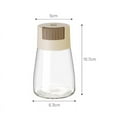 thumbnail image 3 of yulier Salt and Pepper Shakers Salt Shaker with Lid Refillable Sugar Dispenser Spice Dispenser for Kitchen Cooking BBQ, Beige, 3 of 5