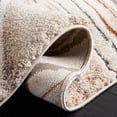 thumbnail image 5 of SAFAVIEH Cyrus Scarlett Abstract Shag Area Rug, Beige/Rust, 5'5" x 7'6", 5 of 11