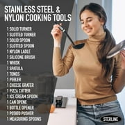 Kitchen Ultimate 26-Piece Kitchen Utensil Set for Culinary Adventures - Stainless Steel and Nylon Cooking Tools for All Ages
