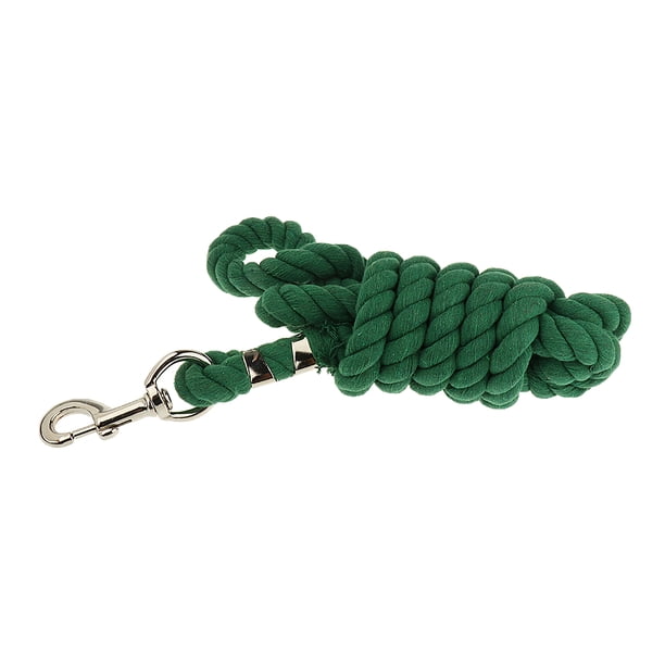 Cuerdas de caballo Sunnimix Tejido de Cabestro extra verde 20 mm 2.5 m
