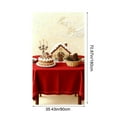 thumbnail image 3 of Christmas Door Cover 35 x 72 in – Stereoscopic Embroidery Polyester Curtain for Door and Wall, Holiday Decoration for Indoor Outdoor Use, Party Backdrop or Tablecloth, 3 of 4