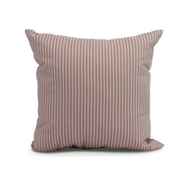 Simply Daisy, 20 x 20 inch,Ticking Stripe Decorative Pillow,Purple