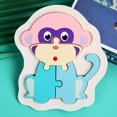 thumbnail image 4 of Gwong Juguete Juguete Juguete Ecológico Patrón de dibujos animados Madera 3D Emparejamiento Jigsaw Puzzle Juguete para niños Gwong 30012168, 4 of 6