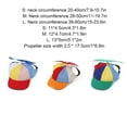 thumbnail image 2 of Blukids Dog Hat, Dog Propeller Hat with Ear Holes, Adorable Rainbow Sunproof Breathable Dog Baseball Cap- Hats for Summer Outdoor, Adjustable Rainbow Helicopter Top Hat for Small Dogs Cats（Green）, 2 of 3